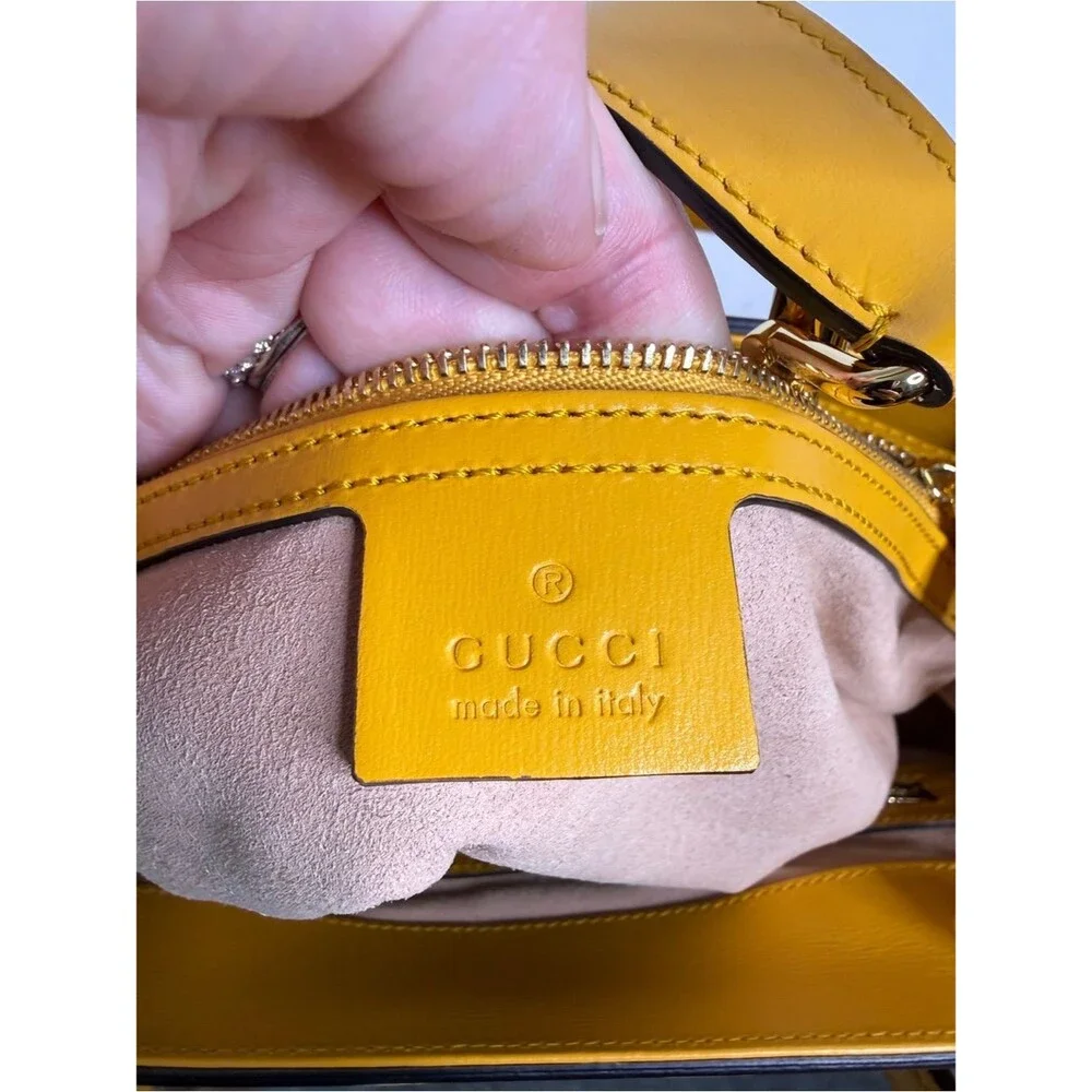 Gucci Jackie 1961 Piston Lock Tote Bag